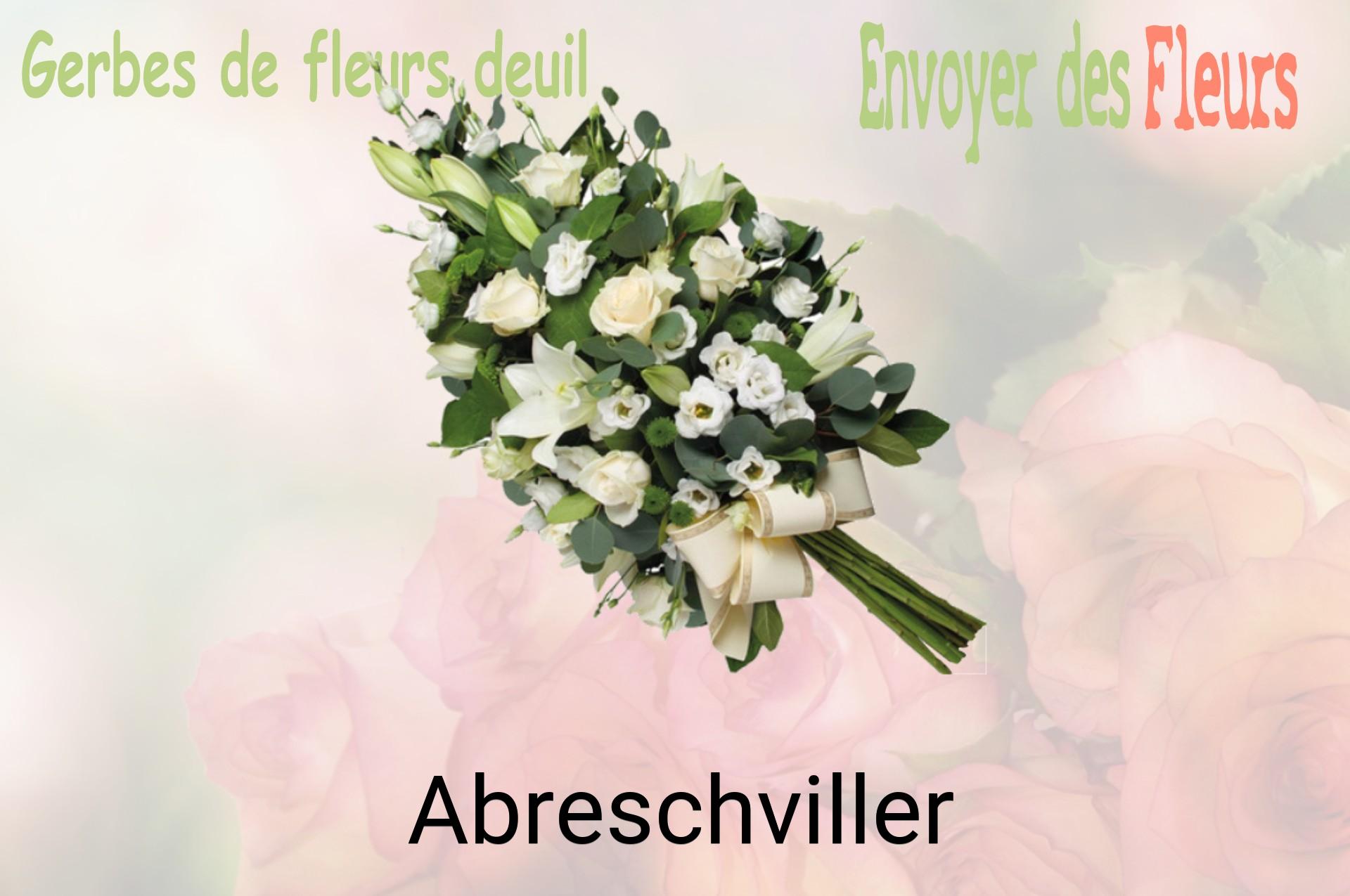 Gerbe de fleurs de deuil livrée à Abreschviller